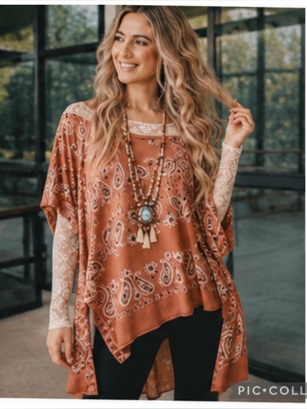 Free People Vintage Boho Paisley Tunic | Flowy Oversized Festival Top